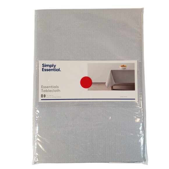 Simply Essential Gray Square Tablecloth 70 “x 70” Bed Bath & Beyond. - Picture 1 of 4